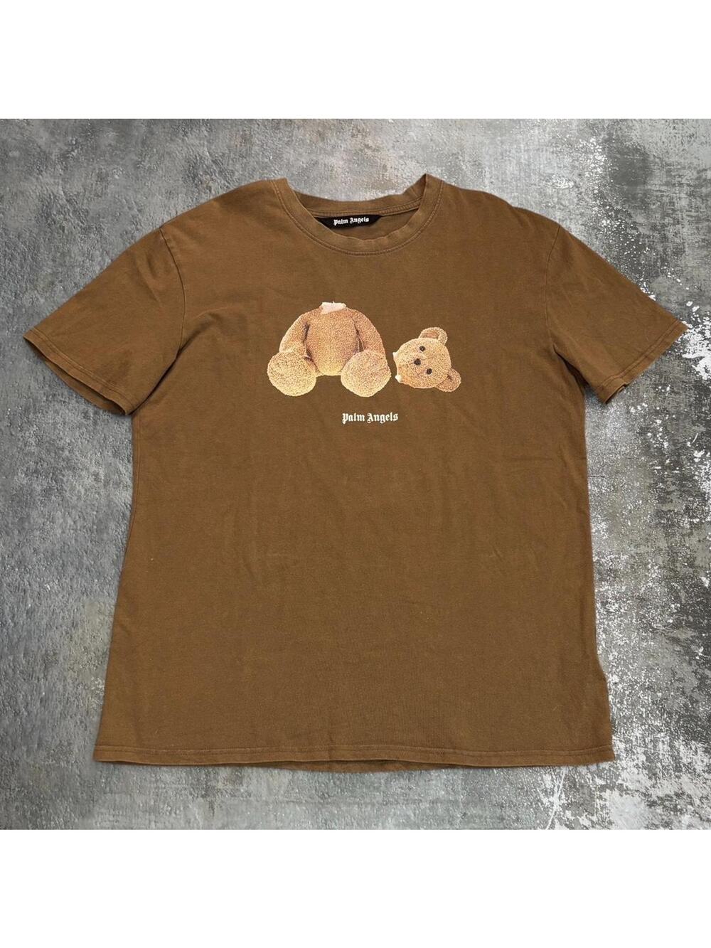 Brown Palm Angels Teddy Bear T Shirt. Size XL